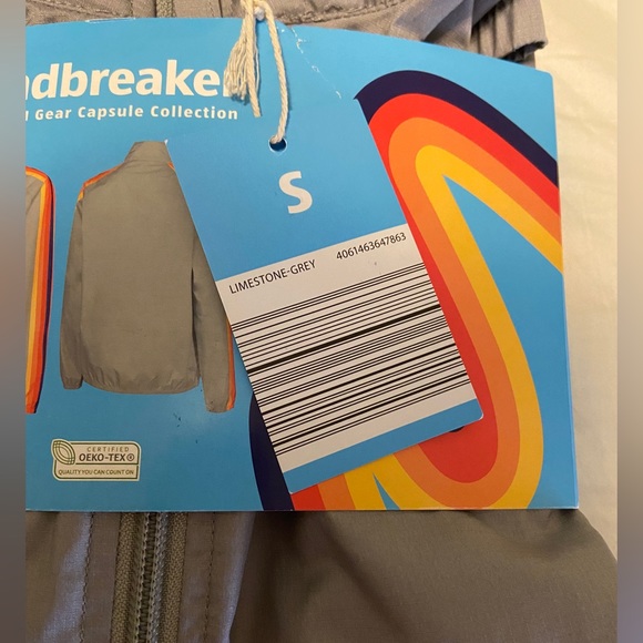 ALDI Gear 2023 Capsule Collection NWT Silver Zip Up Windbreaker Jacket Unisex 🌈 - Picture 2 of 5